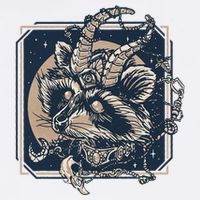 Raccoon Evil Third Eye Witchy Halloween Goth Racoon Microfiber Hand Towel