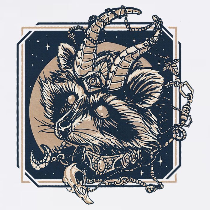 Raccoon Evil Third Eye Witchy Halloween Goth Racoon Wool Snapback Cap