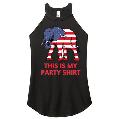 Republican Elephant This Is My Party Women's Perfect Tri Rocker Tank