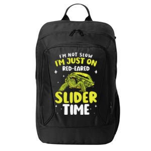 Red Eared Turtle Red Eared Funny Red Eared Slider Turtle City Backpack