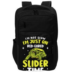 Red Eared Turtle Red Eared Funny Red Eared Slider Turtle Impact Tech Backpack