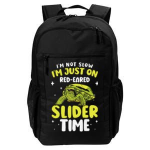 Red Eared Turtle Red Eared Funny Red Eared Slider Turtle Daily Commute Backpack