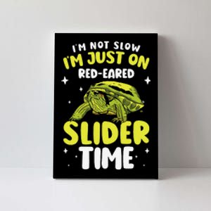 Red Eared Turtle Red Eared Funny Red Eared Slider Turtle Canvas