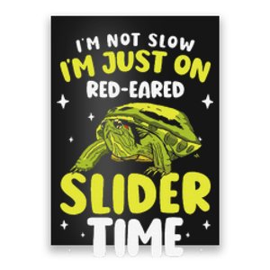 Red Eared Turtle Red Eared Funny Red Eared Slider Turtle Poster