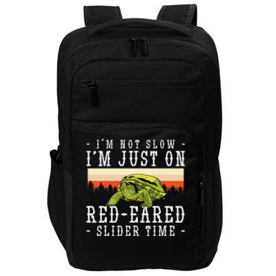 Red Eared Turtle Red Eared Funny Red Eared Slider Turtle Impact Tech Backpack