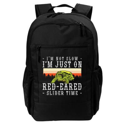 Red Eared Turtle Red Eared Funny Red Eared Slider Turtle Daily Commute Backpack