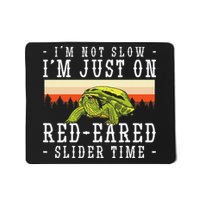 Red Eared Turtle Red Eared Funny Red Eared Slider Turtle Mousepad