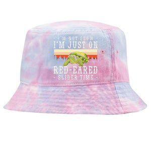 Red Eared Turtle Red Eared Funny Red Eared Slider Turtle Tie-Dyed Bucket Hat