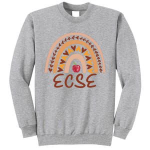 Rainbow Ecse Team Back To School Appreciation Fall Tall Sweatshirt