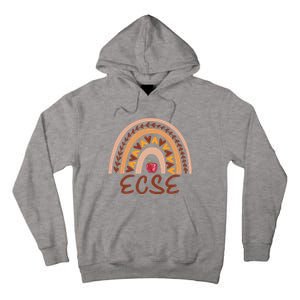 Rainbow Ecse Team Back To School Appreciation Fall Tall Hoodie