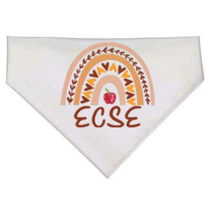 Rainbow Ecse Team Back To School Appreciation Fall USA-Made Doggie Bandana