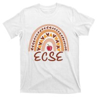 Rainbow Ecse Team Back To School Appreciation Fall T-Shirt