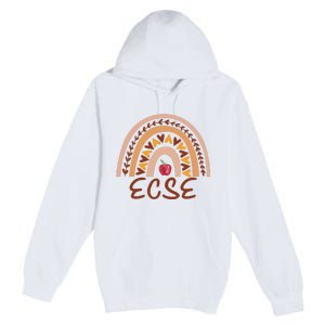 Rainbow Ecse Team Back To School Appreciation Fall Premium Pullover Hoodie