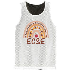 Rainbow Ecse Team Back To School Appreciation Fall Mesh Reversible Basketball Jersey Tank