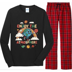 Retro Enjoy The Atmosphere Funny Earth Day Long Sleeve Pajama Set