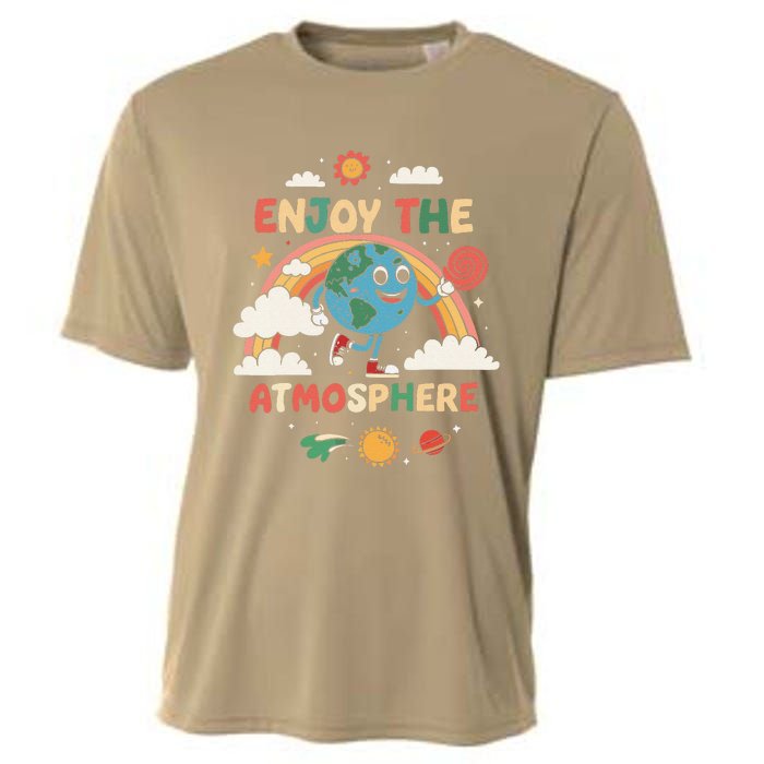 Retro Enjoy The Atmosphere Funny Earth Day Cooling Performance Crew T-Shirt