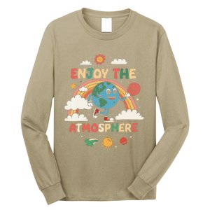 Retro Enjoy The Atmosphere Funny Earth Day Long Sleeve Shirt