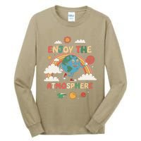 Retro Enjoy The Atmosphere Funny Earth Day Tall Long Sleeve T-Shirt