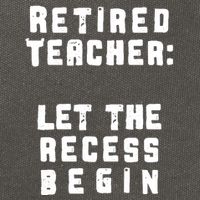 Retied Teacher Let The Recess Begin Cotton Canvas Backpack