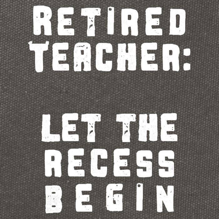 Retied Teacher Let The Recess Begin Cotton Canvas Backpack