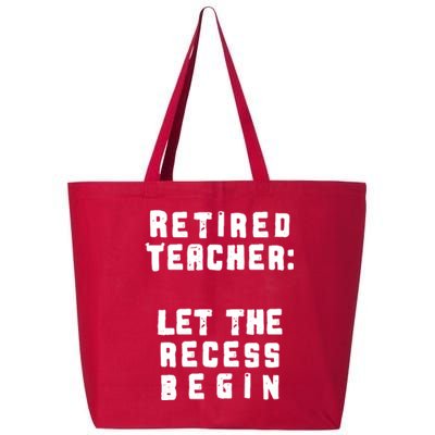 Retied Teacher Let The Recess Begin 25L Jumbo Tote