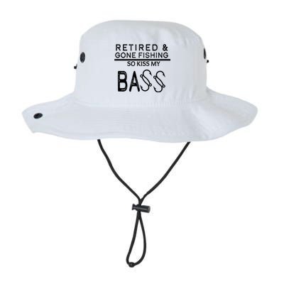 Retired And Gone Fishing Kiss My Bass Funny Legacy Cool Fit Booney Bucket Hat