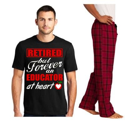 Retired But Forever An Educator At Heart Pajama Set