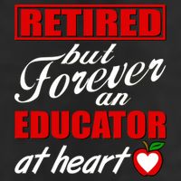 Retired But Forever An Educator At Heart Crop Fleece Hoodie
