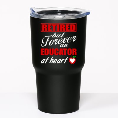 Retired But Forever An Educator At Heart Tumbler