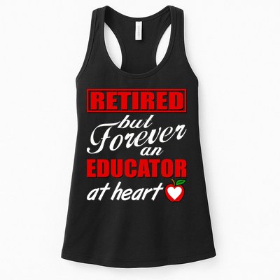 Retired But Forever An Educator At Heart Womens Tank Top