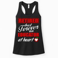 Retired But Forever An Educator At Heart Womens Tank Top