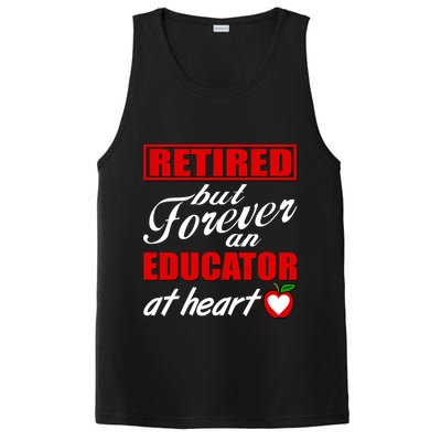 Retired But Forever An Educator At Heart PosiCharge Competitor Tank