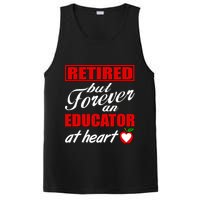 Retired But Forever An Educator At Heart PosiCharge Competitor Tank
