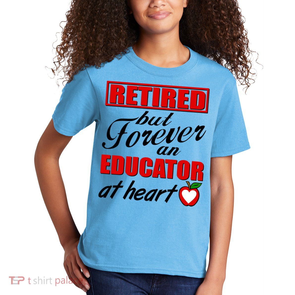 Retired But Forever An Educator At Heart Kids T-Shirt