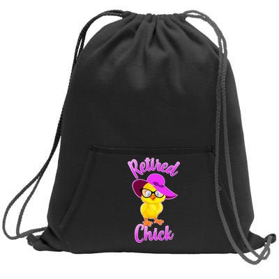 Retired Chick Sweatshirt Cinch Pack Bag