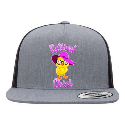 Retired Chick Flat Bill Trucker Hat