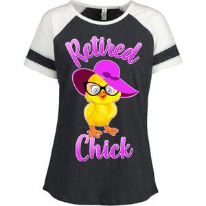 Retired Chick Enza Ladies Jersey Colorblock Tee