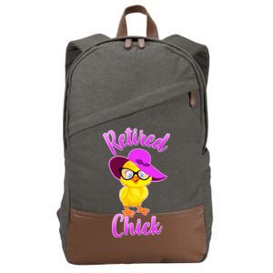 Retired Chick Cotton Canvas Backpack