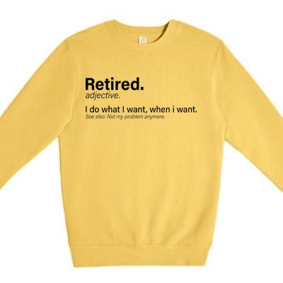 Retired Definition Premium Crewneck Sweatshirt