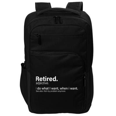 Retired Definition Impact Tech Backpack