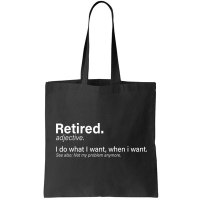 Retired Definition Bag