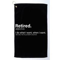 Retired Definition Golf Towel