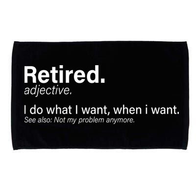 Retired Definition Microfiber Hand Towel