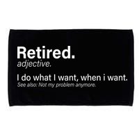 Retired Definition Microfiber Hand Towel