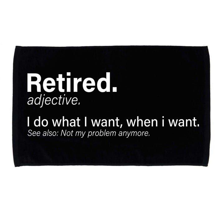 Retired Definition Microfiber Hand Towel