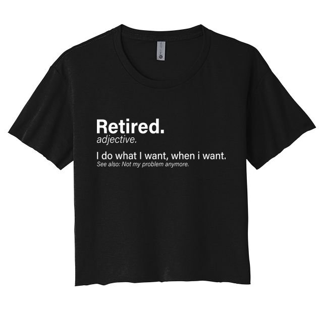 Retired Definition Crop Top