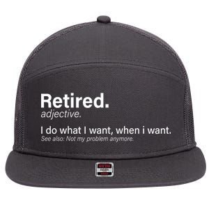 Retired Definition 7 Panel Mesh Trucker Snapback Hat