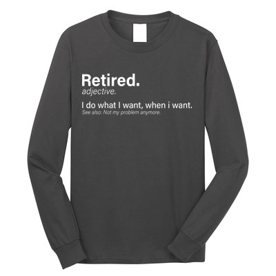 Retired Definition Long Sleeve Shirt