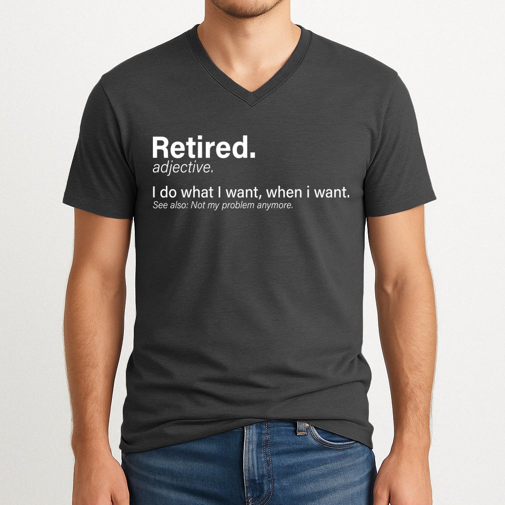 Retired Definition V-Neck T-Shirt