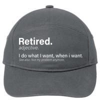 Retired Definition 7-Panel Snapback Hat